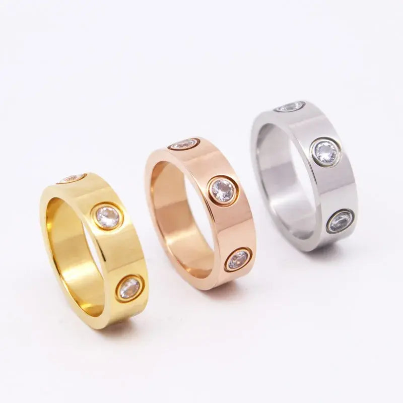 Love Titanium Steel Top Quality, High Polished  Ring