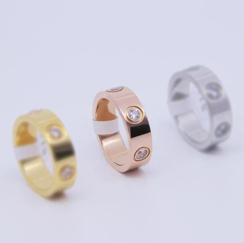 Love Titanium Steel Top Quality, High Polished  Ring