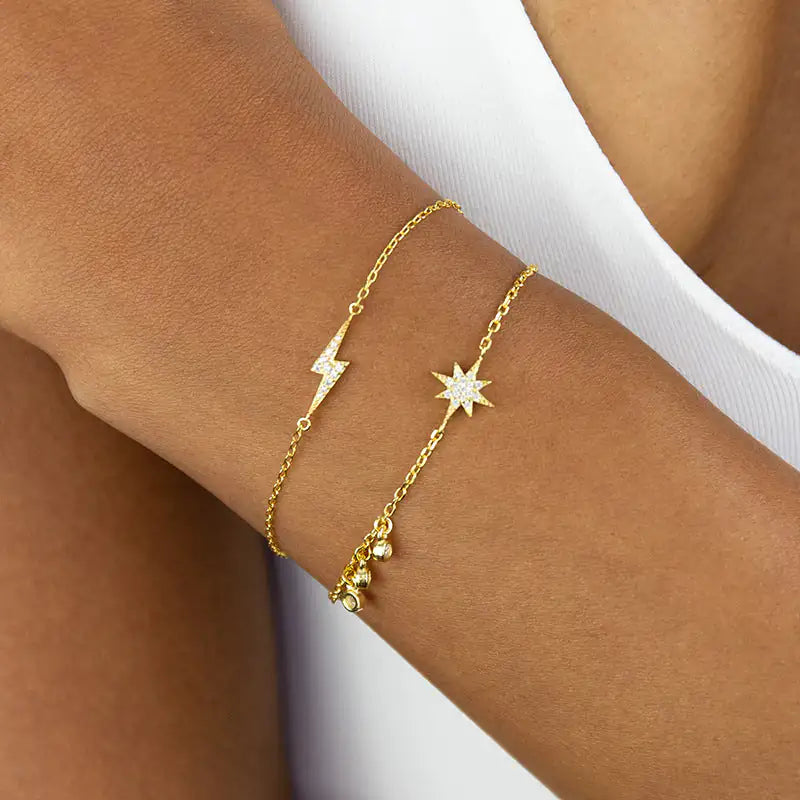 Astro Diamond Gold Bracelets plated gift idea